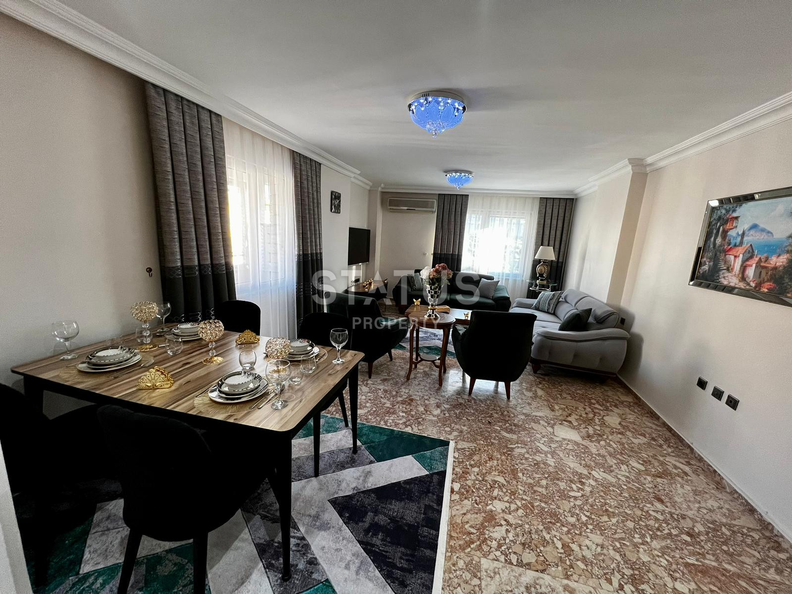 Furnished three-room apartment by the sea in Mahmutlar district, 115m2. фото 4