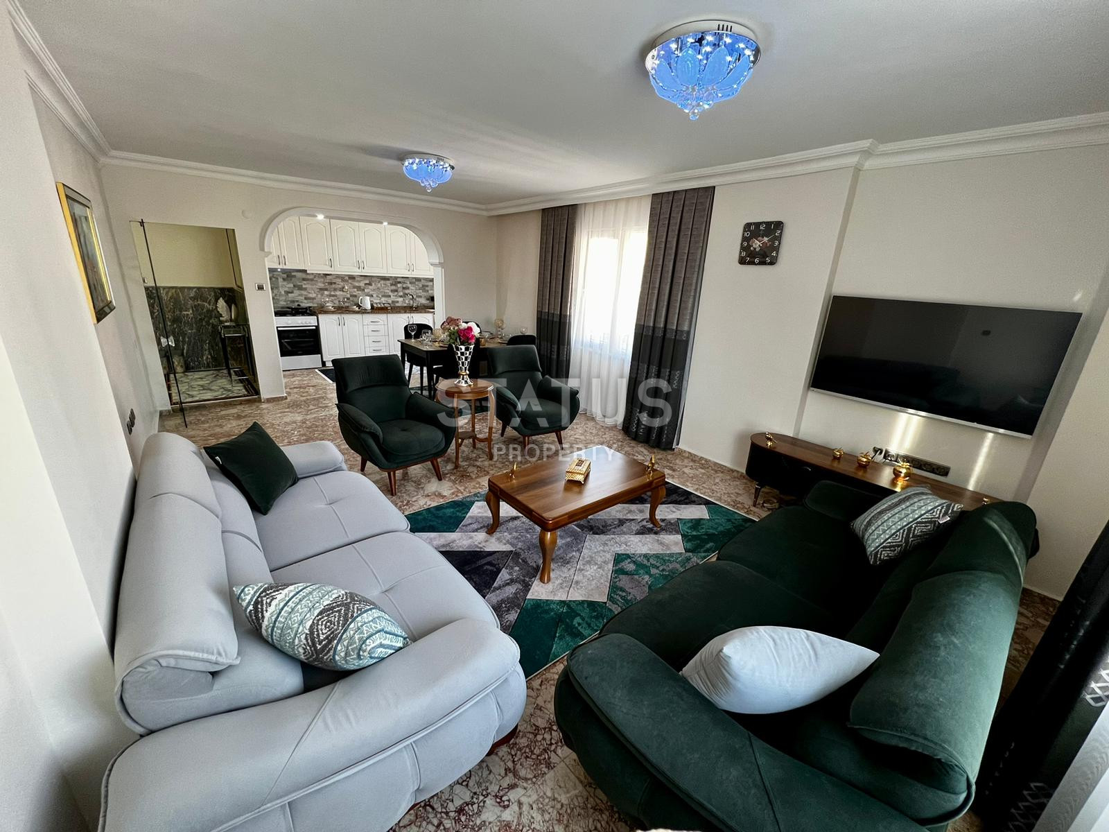 Furnished three-room apartment by the sea in Mahmutlar district, 115m2. фото 5