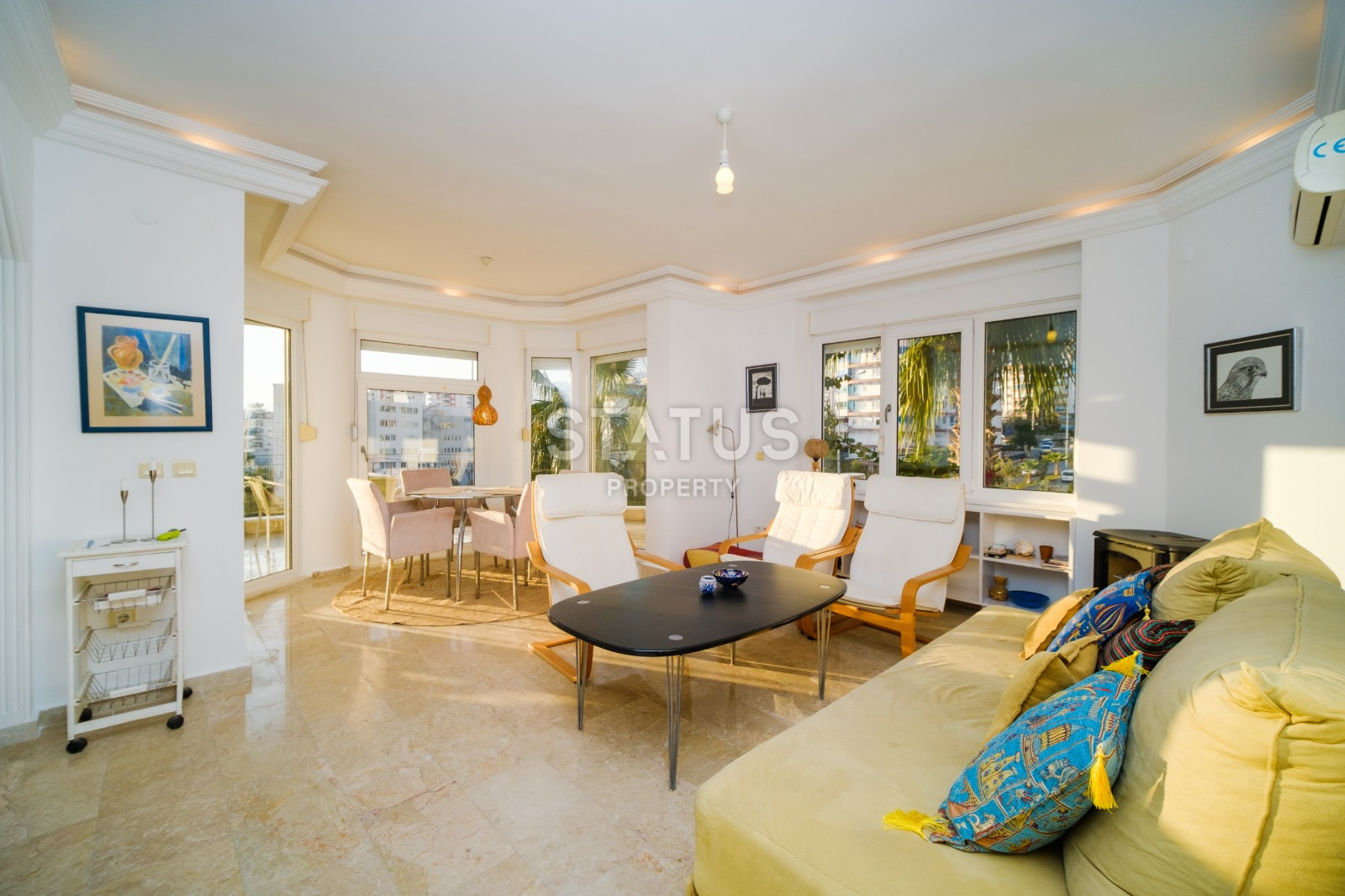 Большая квартира 2+1 с прямым видом на море 110м2 фото 4