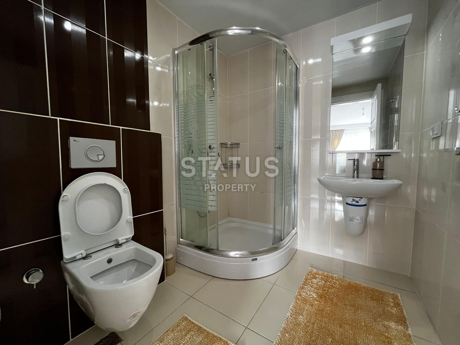 Comfortable three-room apartment 2+1 in Kargicak 115m2 with direct sea view. фото 7