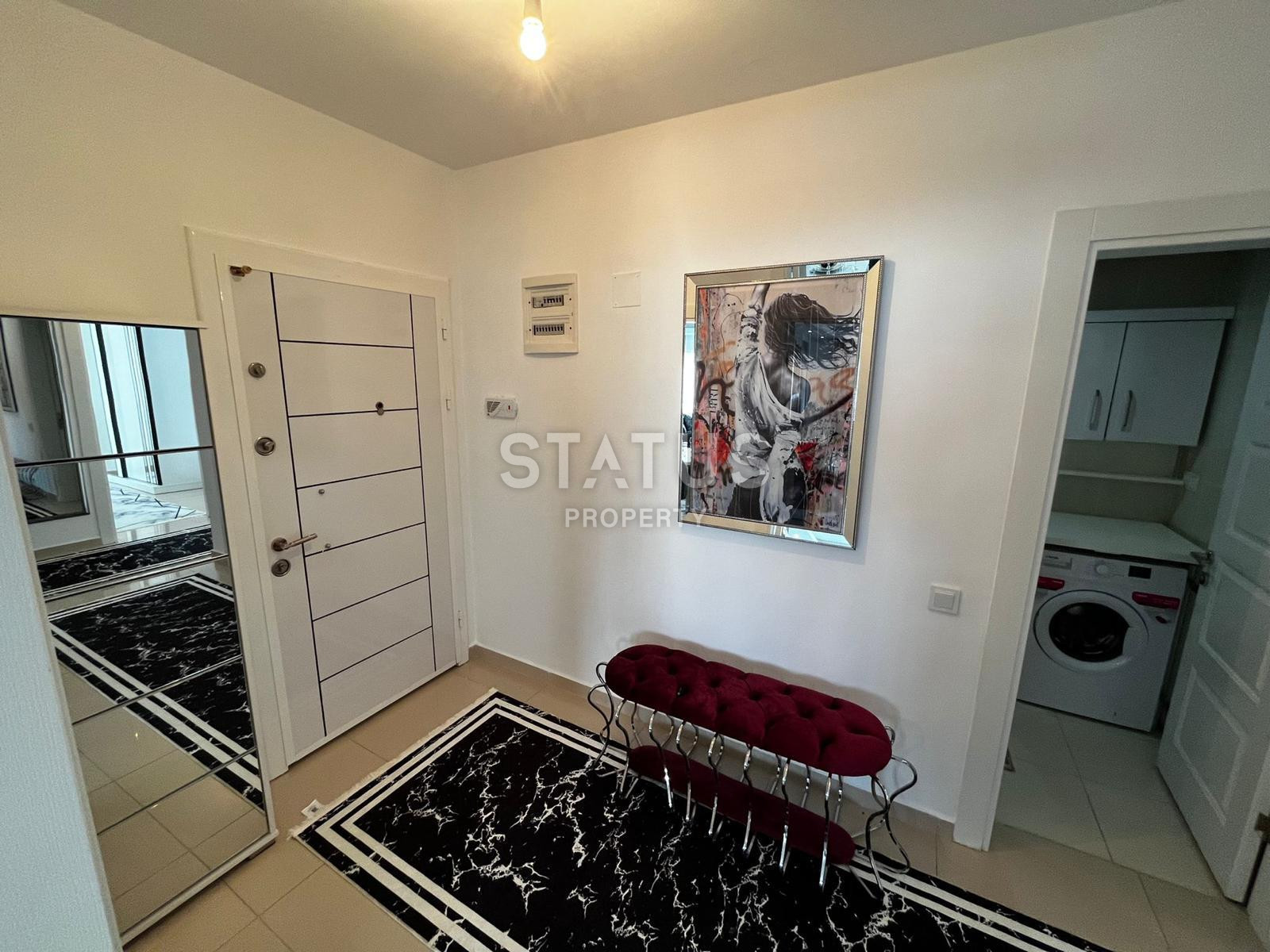 Comfortable three-room apartment 2+1 in Kargicak 115m2 with direct sea view. фото 8