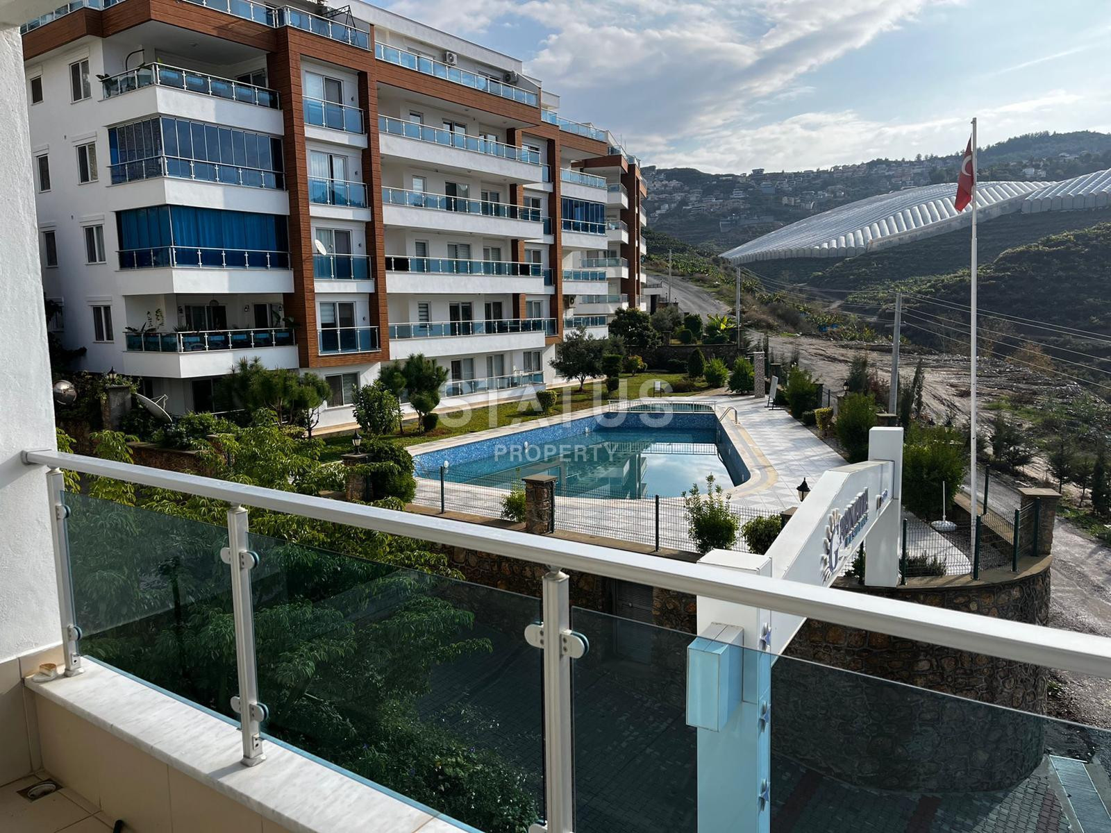 Comfortable three-room apartment 2+1 in Kargicak 115m2 with direct sea view. фото 11