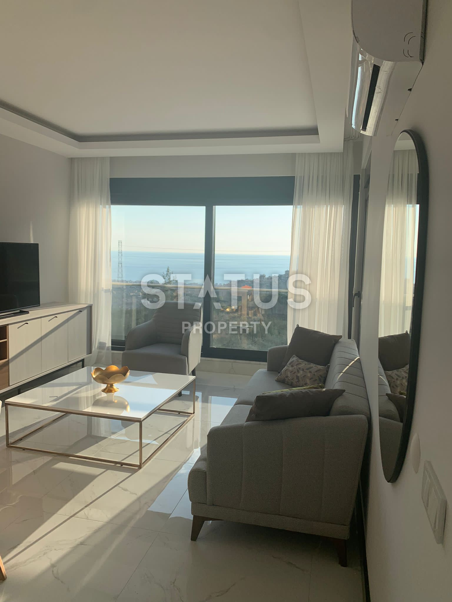 Видовая квартира 1+1 в районе Тепе 50м2 фото 7