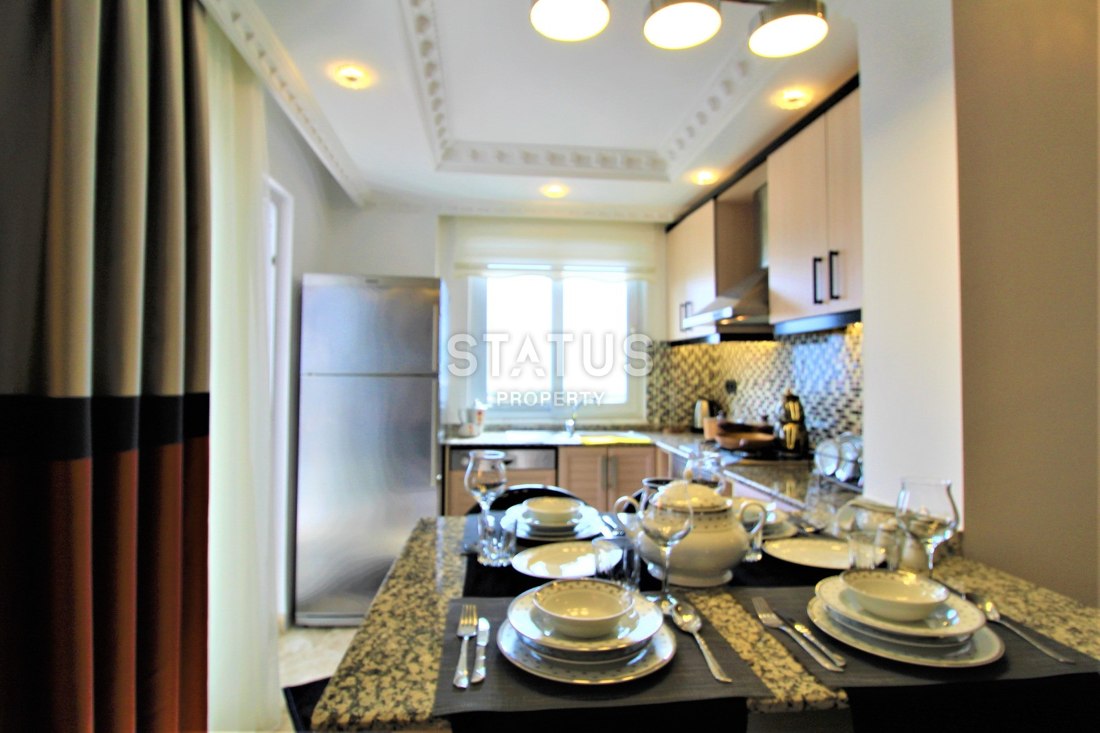 Меблированная трёхкомнатная квартира у моря в районе Джикджилли. 115м2 фото 6