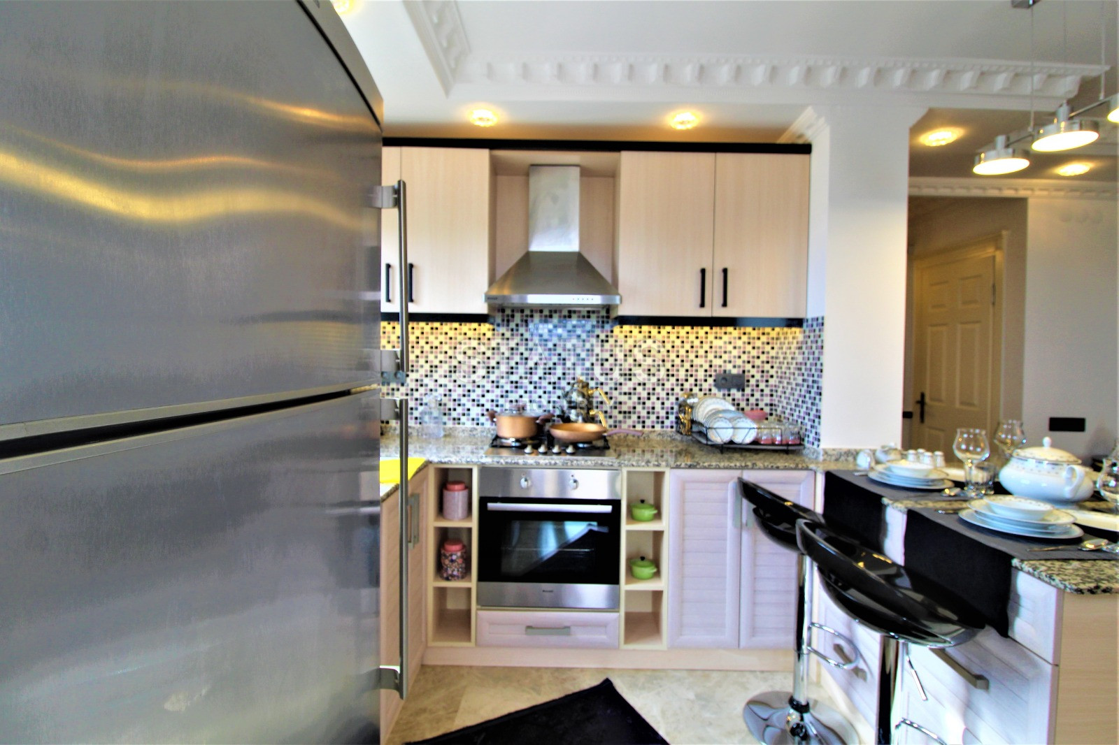 Меблированная трёхкомнатная квартира у моря в районе Джикджилли. 115м2 фото 10