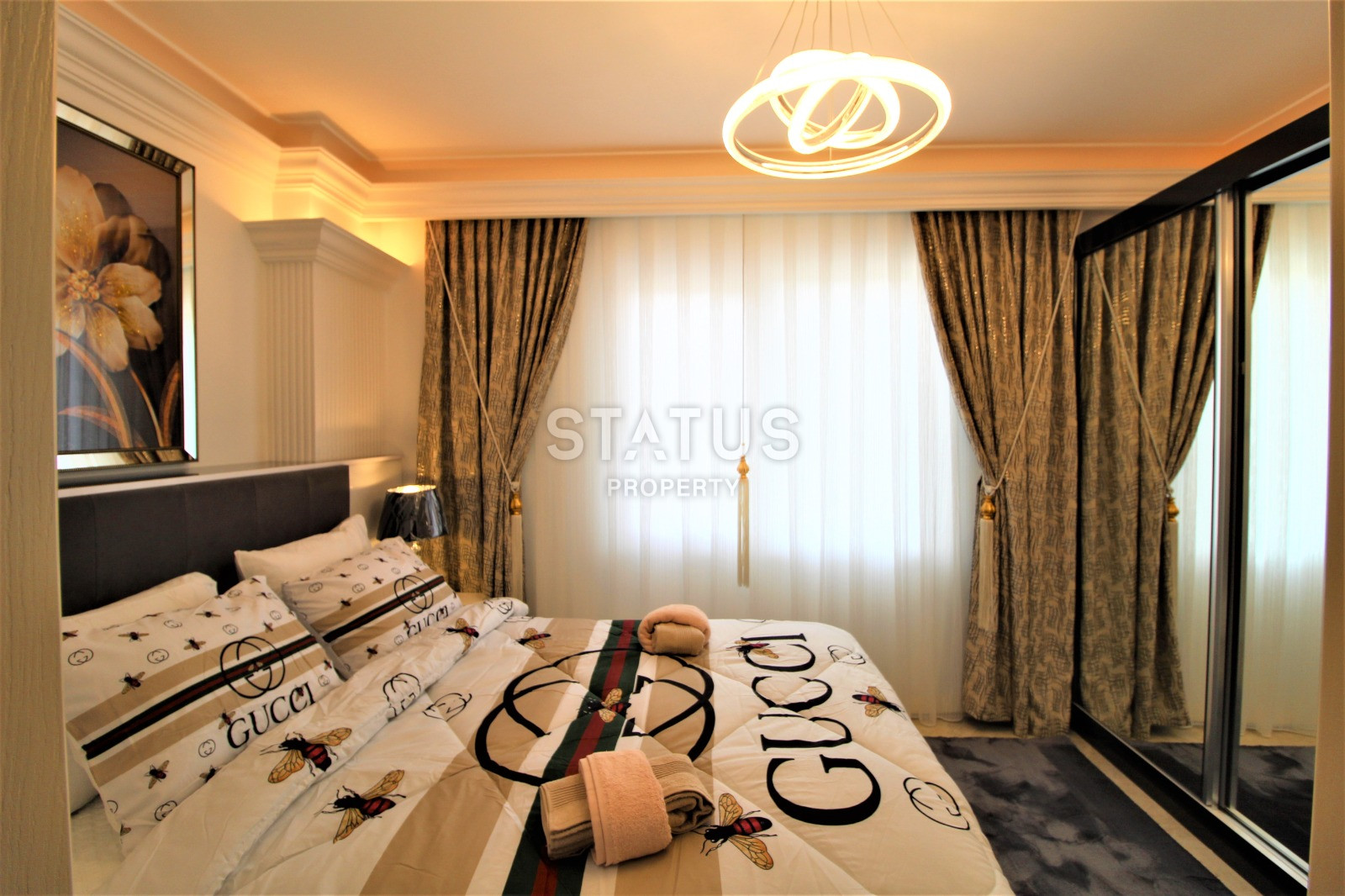 Меблированная трёхкомнатная квартира у моря в районе Джикджилли. 115м2 фото 13