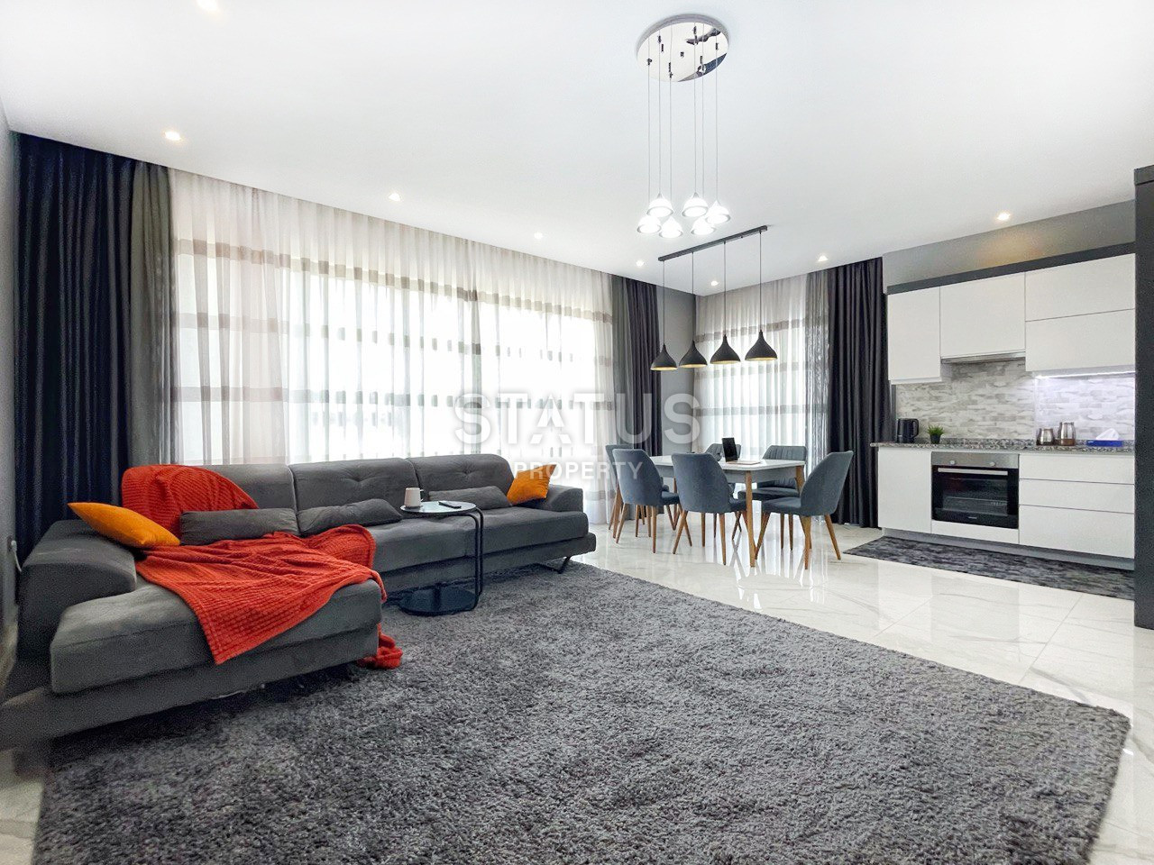 Квартира 2+1 в шикарном комплексе с панорамным видам в центре Алании,100 м2 фото 6