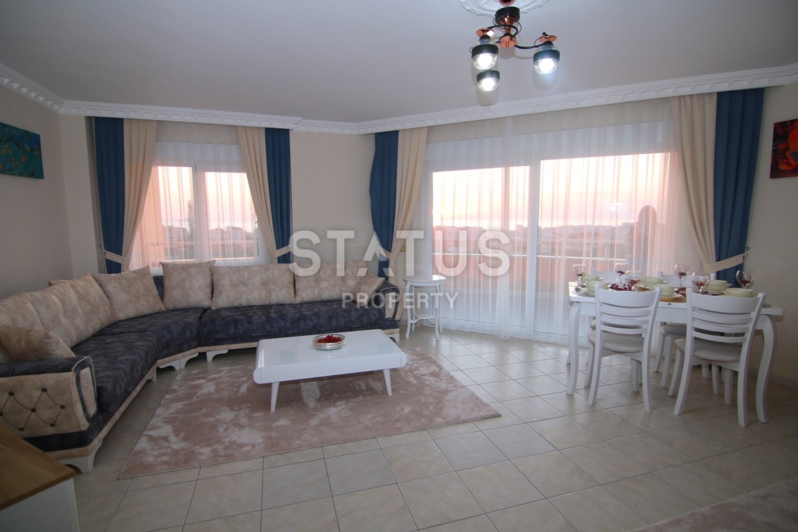 Трехкомнатные апартаменты с отличным видом на море и горы в Махмутларе, 120 м2 фото 3