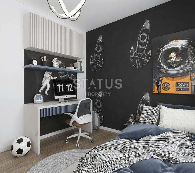 New luxury residential complex in installments in Antalya. Altyntash area, 77-120m2 фото 5