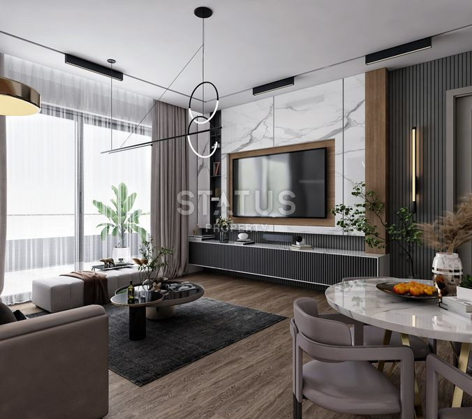 New luxury residential complex in installments in Antalya. Altyntash area, 77-120m2 фото 16