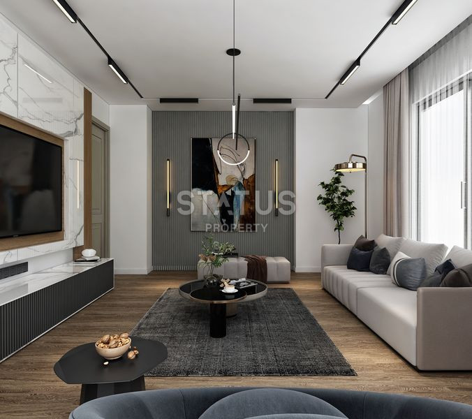 New luxury residential complex in installments in Antalya. Altyntash area, 77-120m2 фото 19