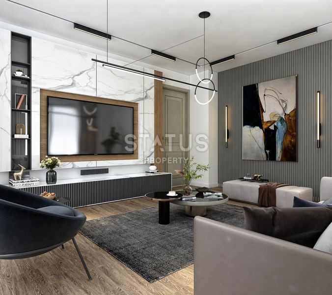 New luxury residential complex in installments in Antalya. Altyntash area, 77-120m2 фото 22