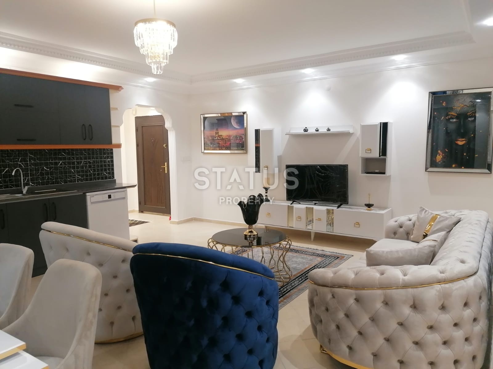 Меблированная трёхкомнатная квартира у моря в районе Махмутлар, 118м2 фото 2