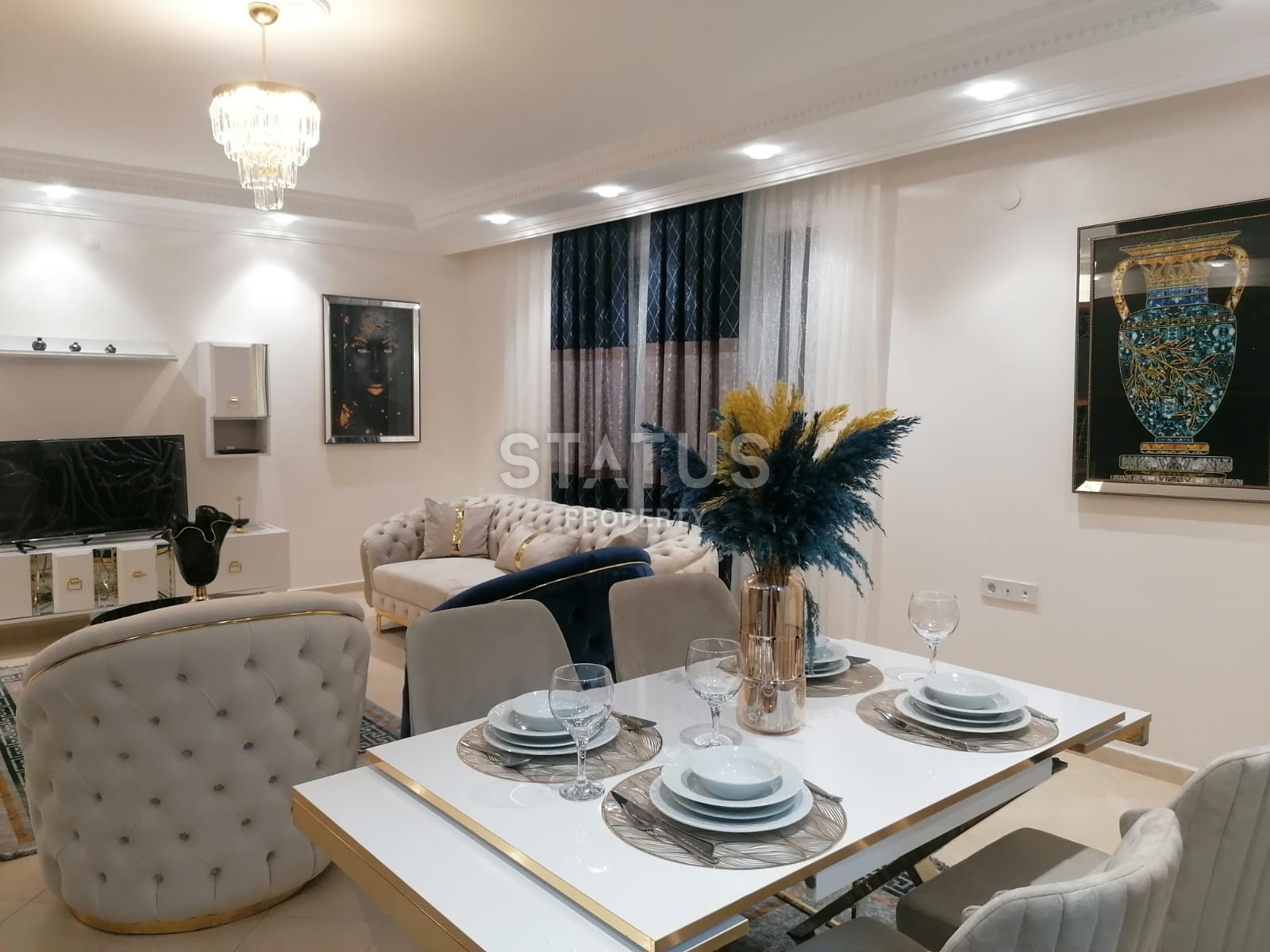 Меблированная трёхкомнатная квартира у моря в районе Махмутлар, 118м2 фото 3