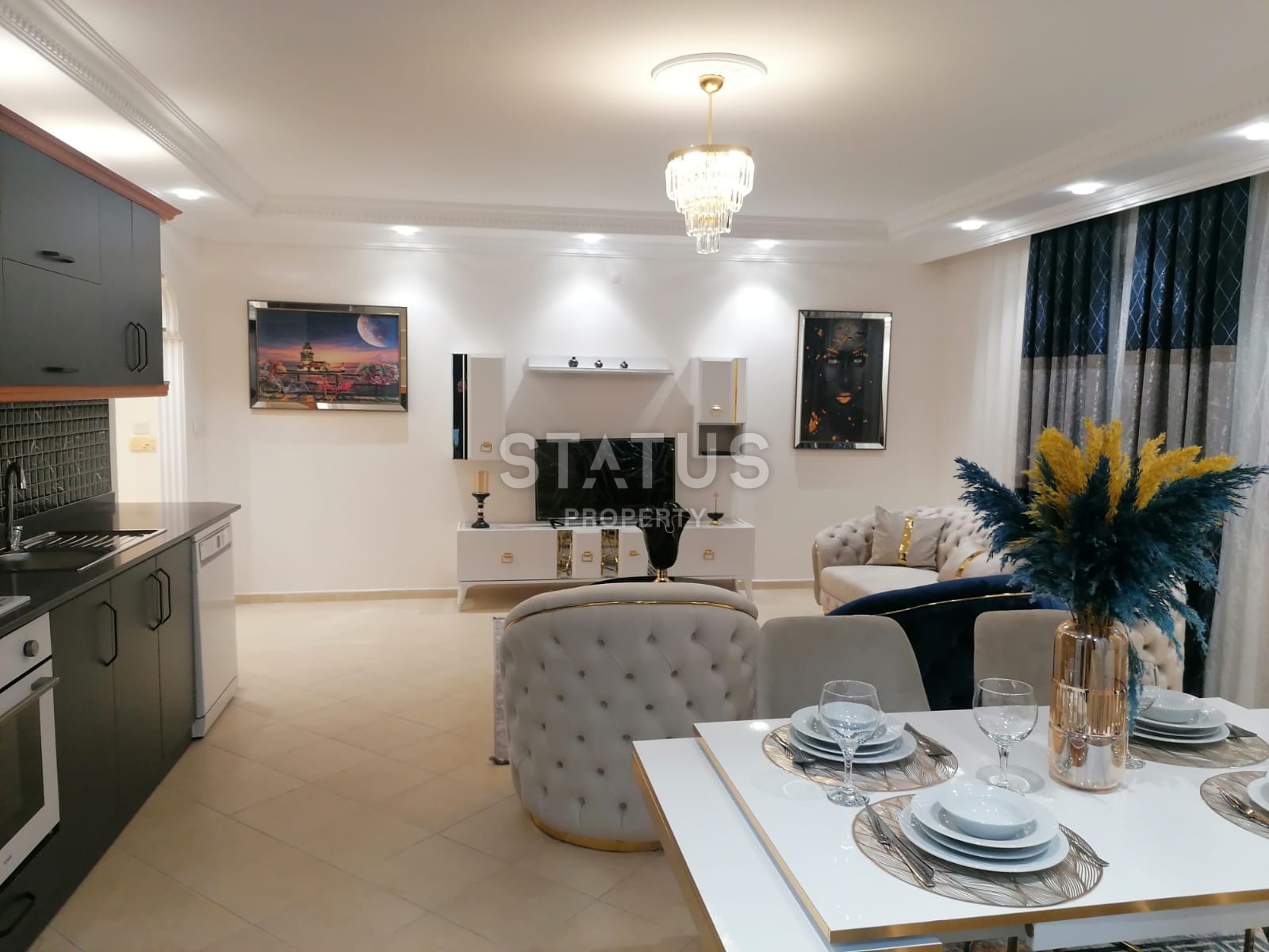 Меблированная трёхкомнатная квартира у моря в районе Махмутлар, 118м2 фото 11