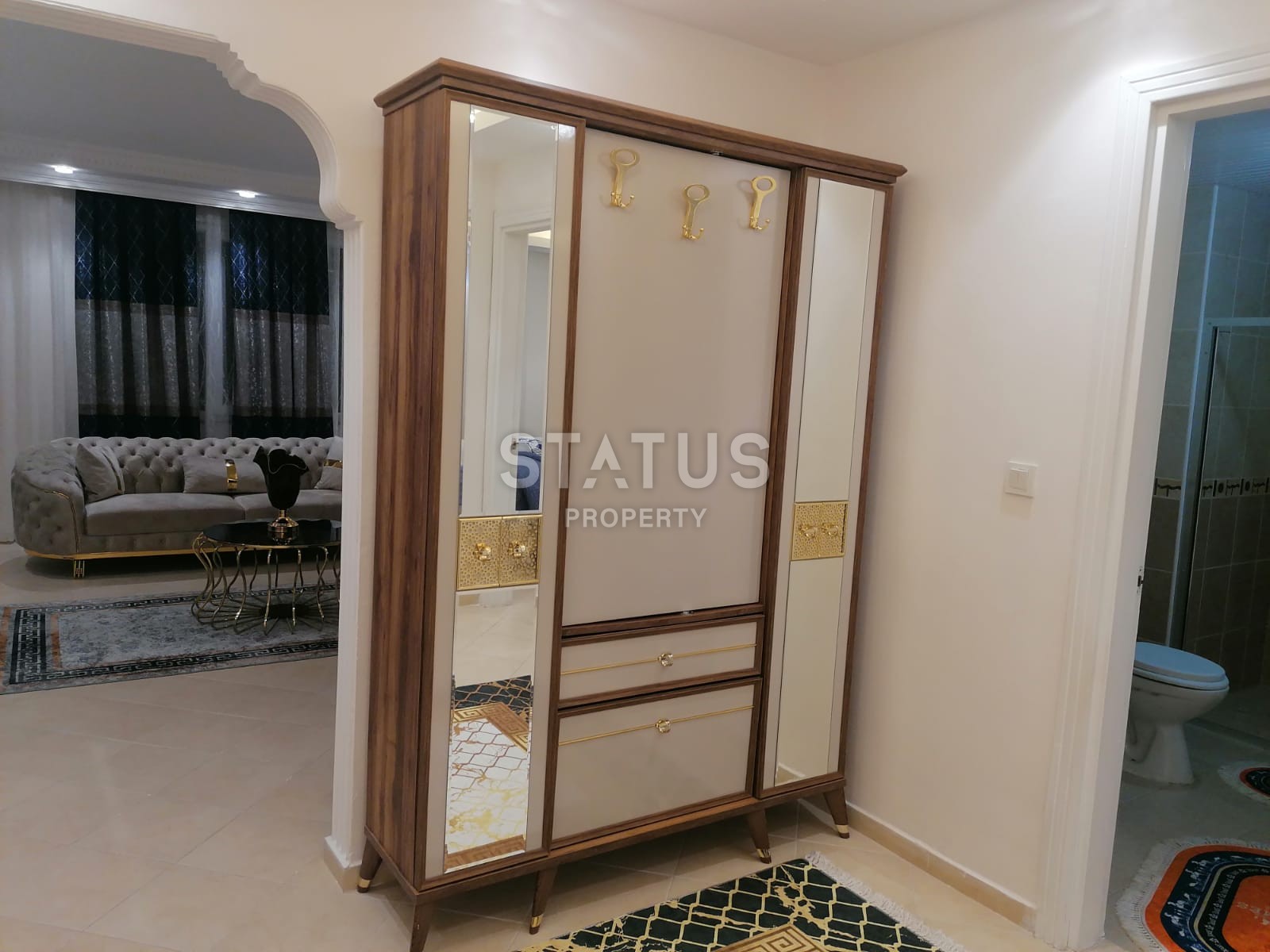 Меблированная трёхкомнатная квартира у моря в районе Махмутлар, 118м2 фото 14