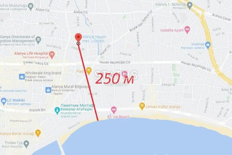 Новая квартира 2+1 с отдельной кухней в центре Алании, 100 м2 фото 18