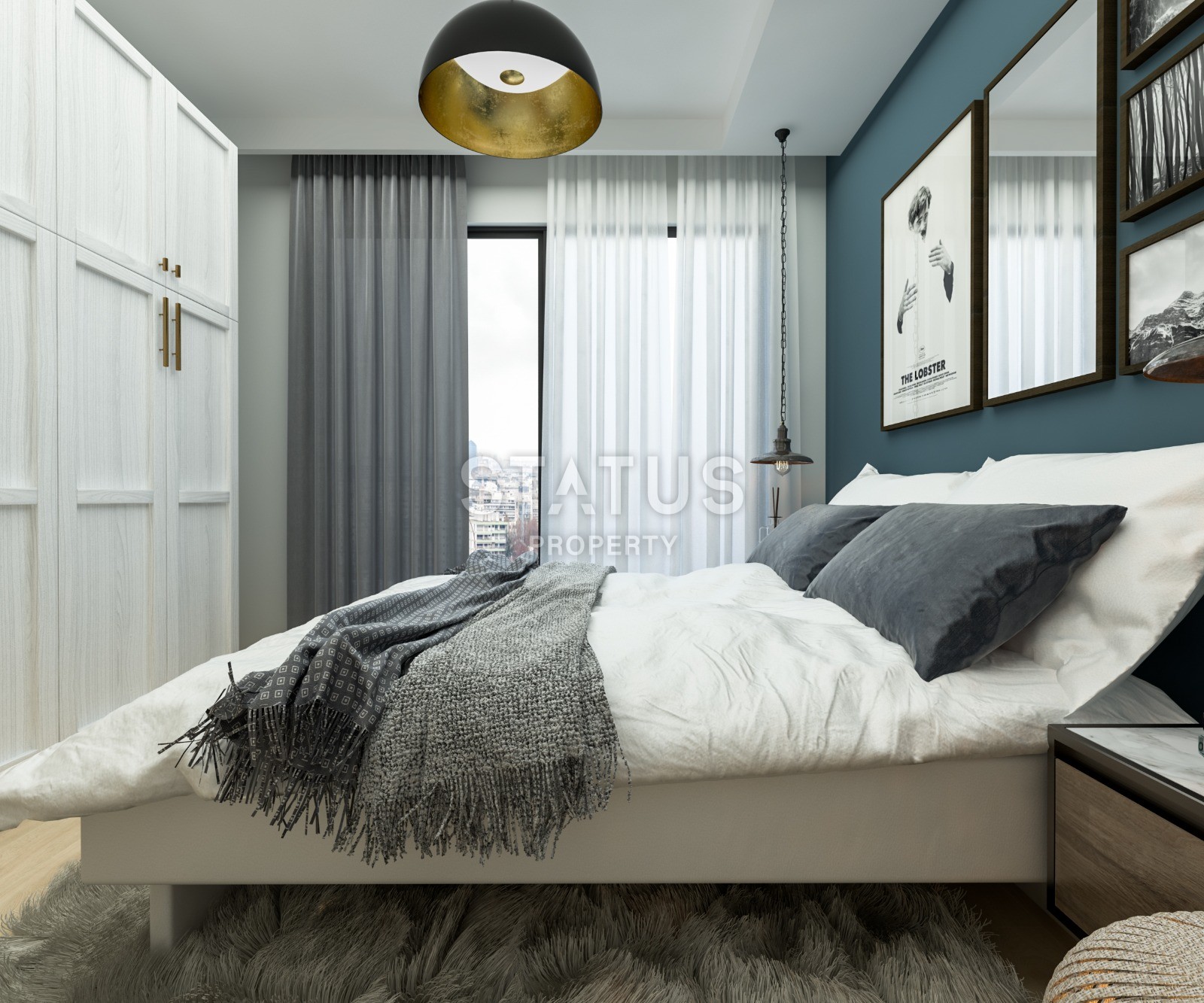 Новая двухкомнатная квартира в городе Мерсин вблизи моря, 62м2 фото 5