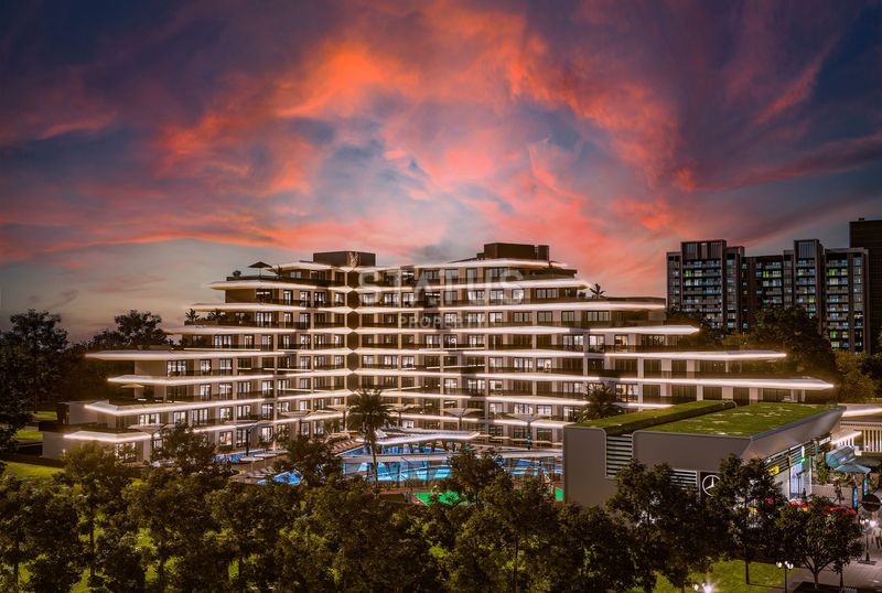 Комплекс премиум класса c рассрочкой платежа  на стадии строительства в Анталии ,районе Алтынташ ,40-62м2 фото 3