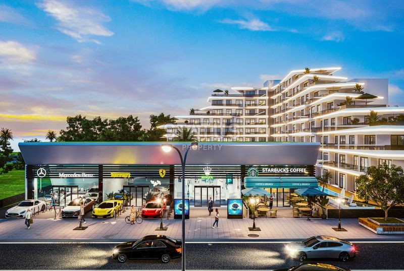 Комплекс премиум класса c рассрочкой платежа  на стадии строительства в Анталии ,районе Алтынташ ,40-62м2 фото 8