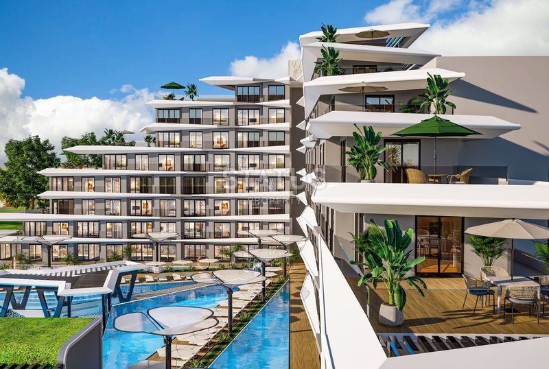 Комплекс премиум класса c рассрочкой платежа  на стадии строительства в Анталии ,районе Алтынташ ,40-62м2 фото 28