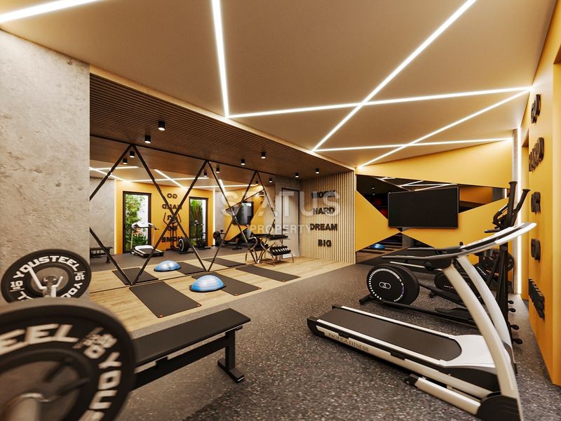 Комплекс премиум класса c рассрочкой платежа  на стадии строительства в Анталии ,районе Алтынташ ,40-62м2 фото 48