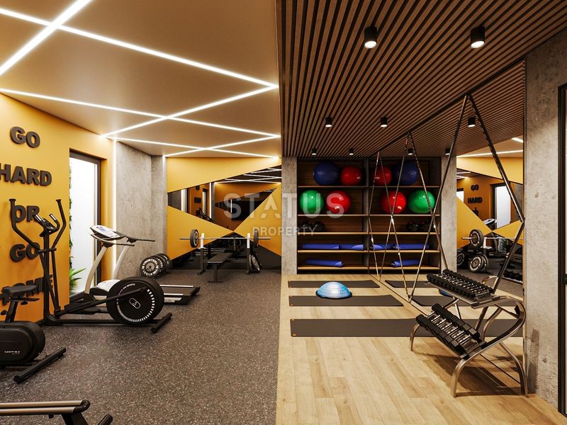 Комплекс премиум класса c рассрочкой платежа  на стадии строительства в Анталии ,районе Алтынташ ,40-62м2 фото 50