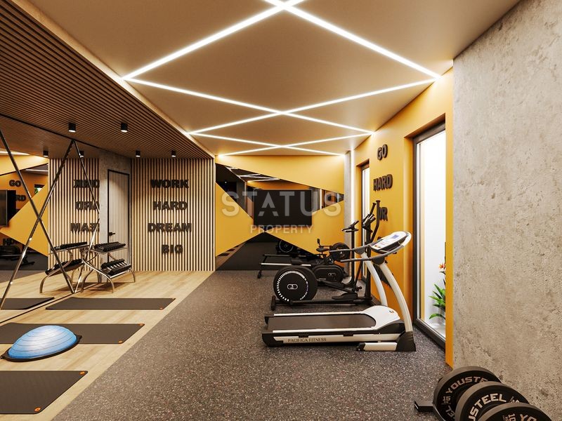 Комплекс премиум класса c рассрочкой платежа  на стадии строительства в Анталии ,районе Алтынташ ,40-62м2 фото 51