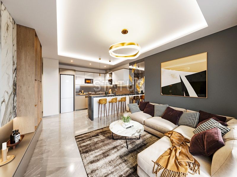 Комплекс премиум класса c рассрочкой платежа  на стадии строительства в Анталии ,районе Алтынташ ,40-62м2 фото 63