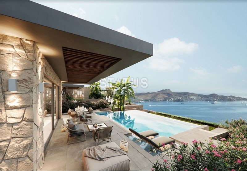 A complex of unique villas in the Yalikavak area, 2 minutes from the marina in Bodrum. 432m2 - 540m² фото 11