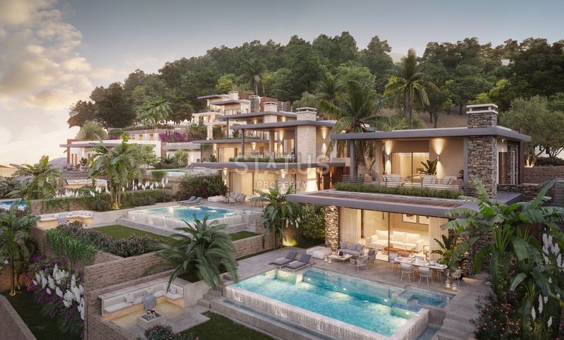 A complex of unique villas in the Yalikavak area, 2 minutes from the marina in Bodrum. 432m2 - 540m² фото 18