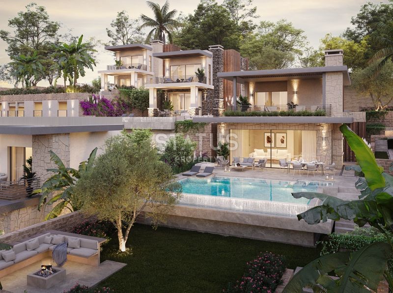 A complex of unique villas in the Yalikavak area, 2 minutes from the marina in Bodrum. 432m2 - 540m² фото 28