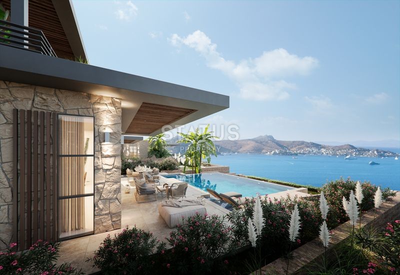 A complex of unique villas in the Yalikavak area, 2 minutes from the marina in Bodrum. 432m2 - 540m² фото 31