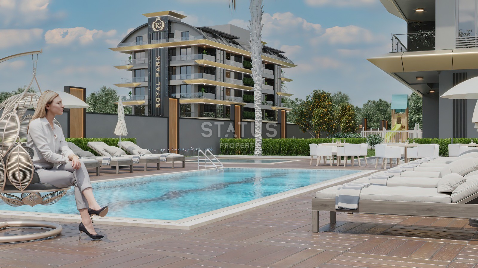 Cozy apartments 1+1 near the sea in Kargicak at a low price in a complex under construction, 66m2 фото 4