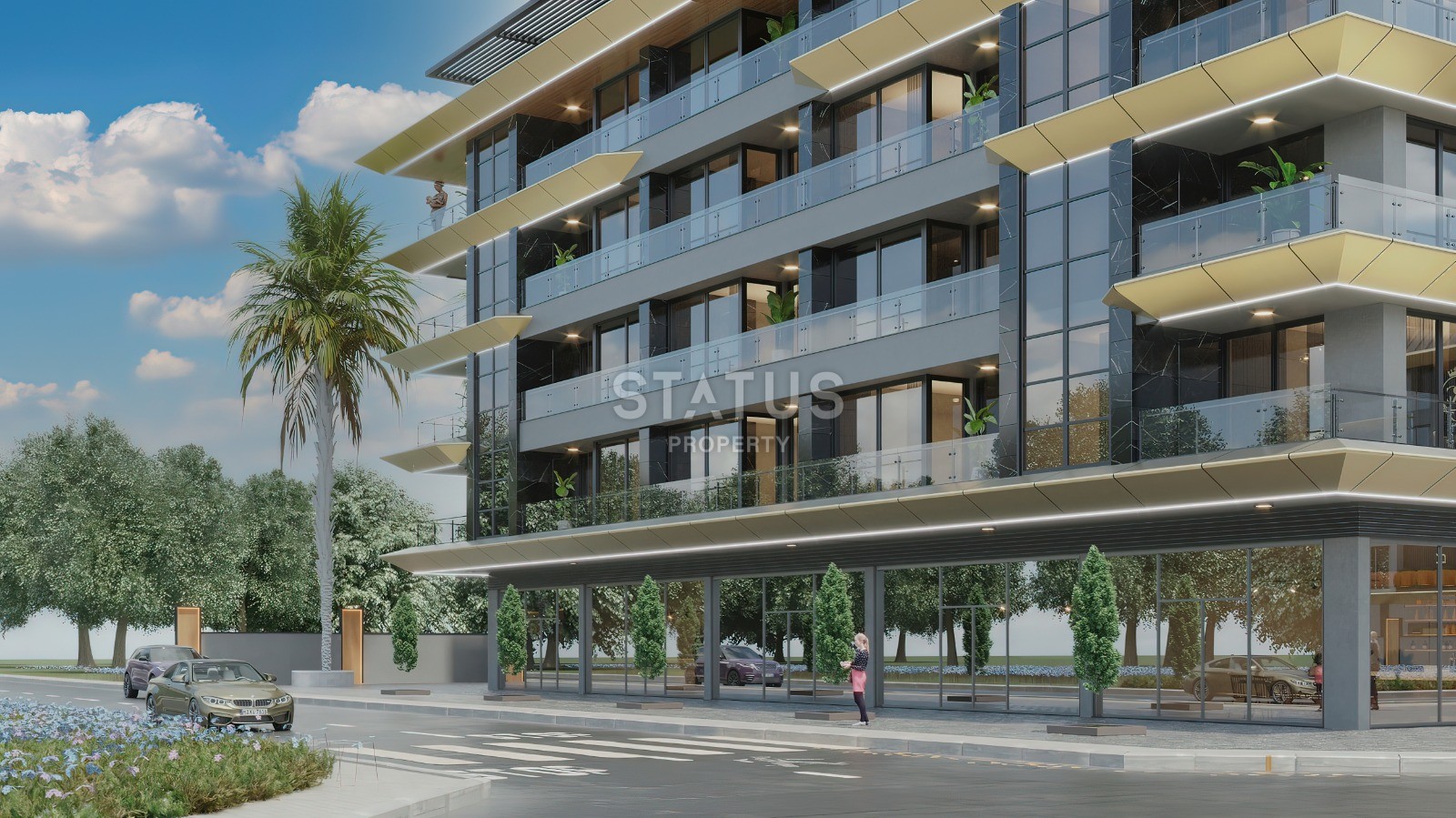 Cozy apartments 1+1 near the sea in Kargicak at a low price in a complex under construction, 66m2 фото 9