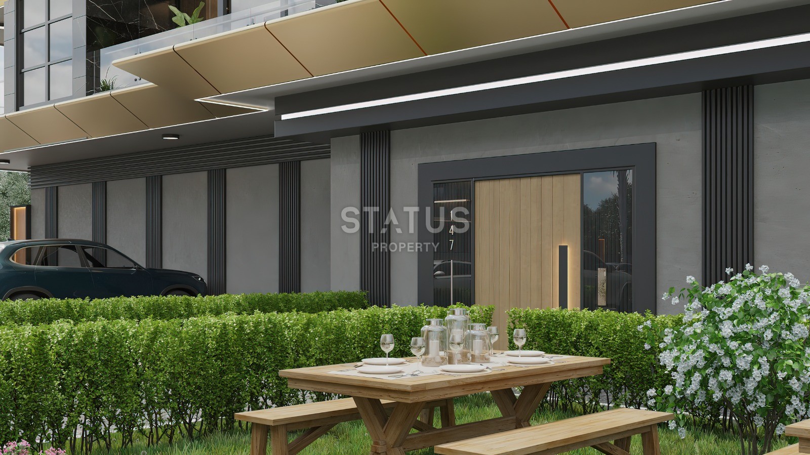 Cozy apartments 1+1 near the sea in Kargicak at a low price in a complex under construction, 66m2 фото 10