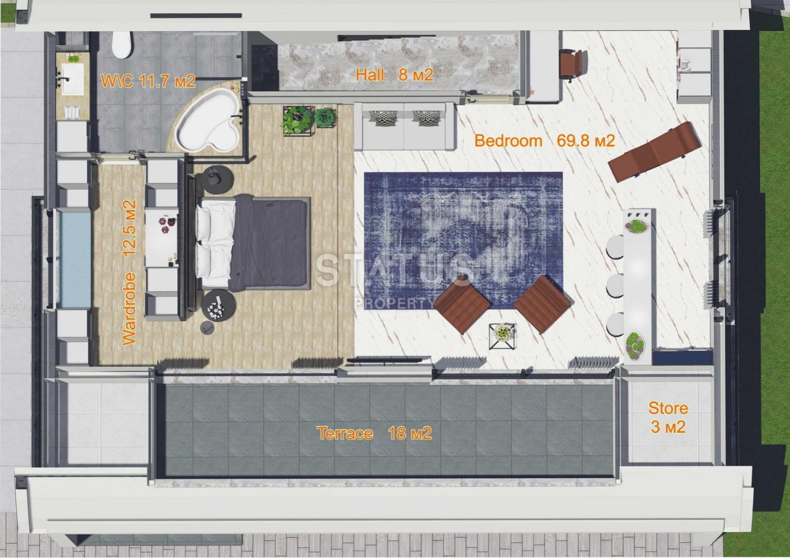 Three-storey villa 5+1 in a complex of villas on the first coastline in Kargicak, 350m2 фото 31