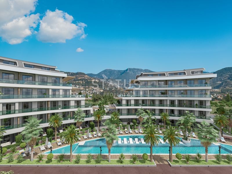 Изысканный  проект с полной инфраструктурой в районе Оба на стадии строительства, 66м2 фото 10