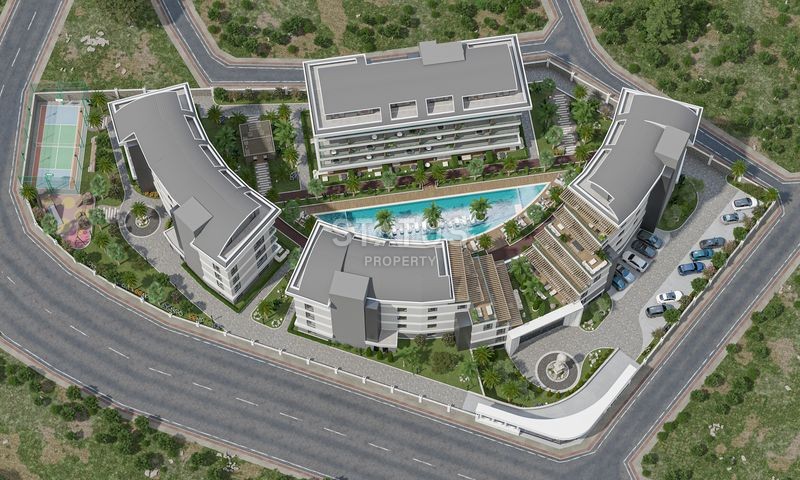 Изысканный  проект с полной инфраструктурой в районе Оба на стадии строительства, 66м2 фото 12