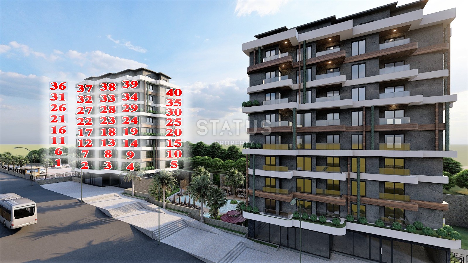 Квартира в новом комплексе в Авсалларе, 56м2 фото 22