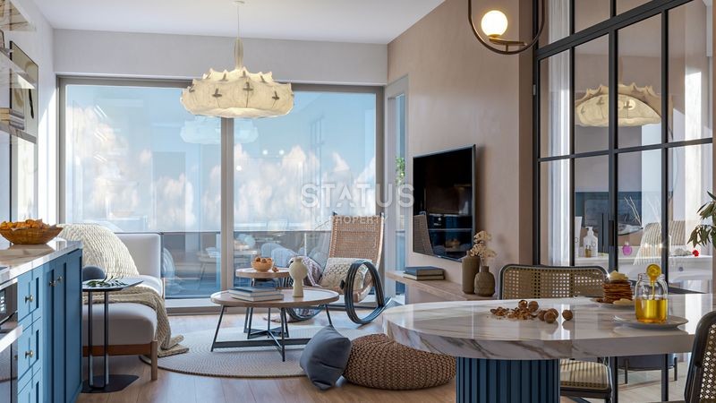 Красивый проект на первой береговой линии в Эрдемли, 64-97 м2 фото 3