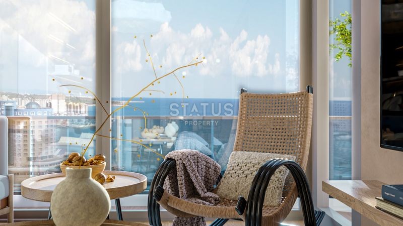 Красивый проект на первой береговой линии в Эрдемли, 64-97 м2 фото 9