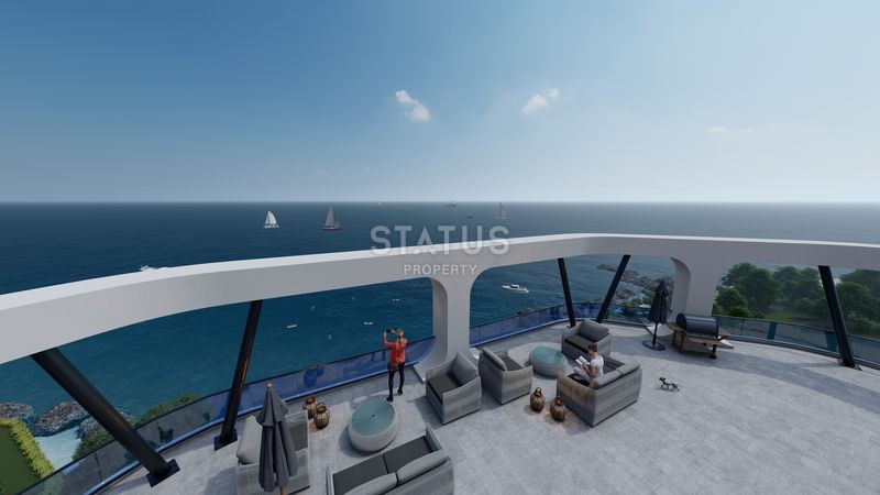 Красивый проект на первой береговой линии в Эрдемли, 64-97 м2 фото 14