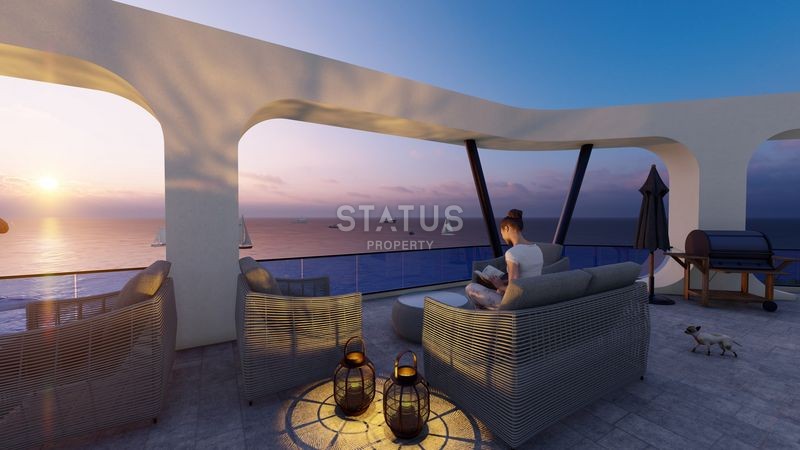 Красивый проект на первой береговой линии в Эрдемли, 64-97 м2 фото 15