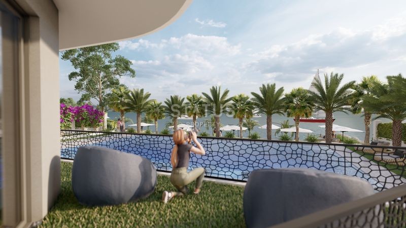 Красивый проект на первой береговой линии в Эрдемли, 64-97 м2 фото 22