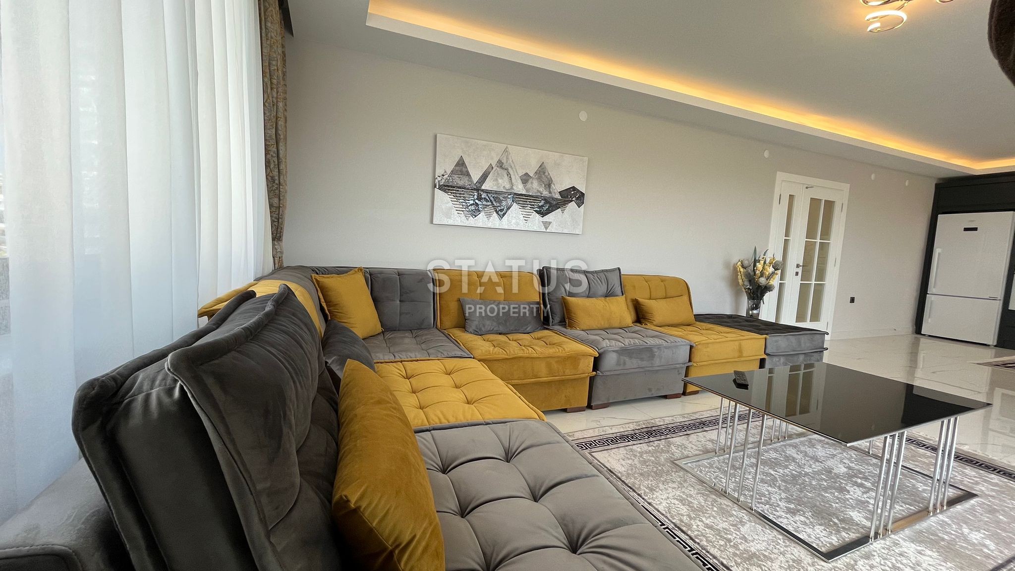 Шикарные апартаменты 2+1 с видом на море на первой линии в Махмутларе, 124м2 фото 7