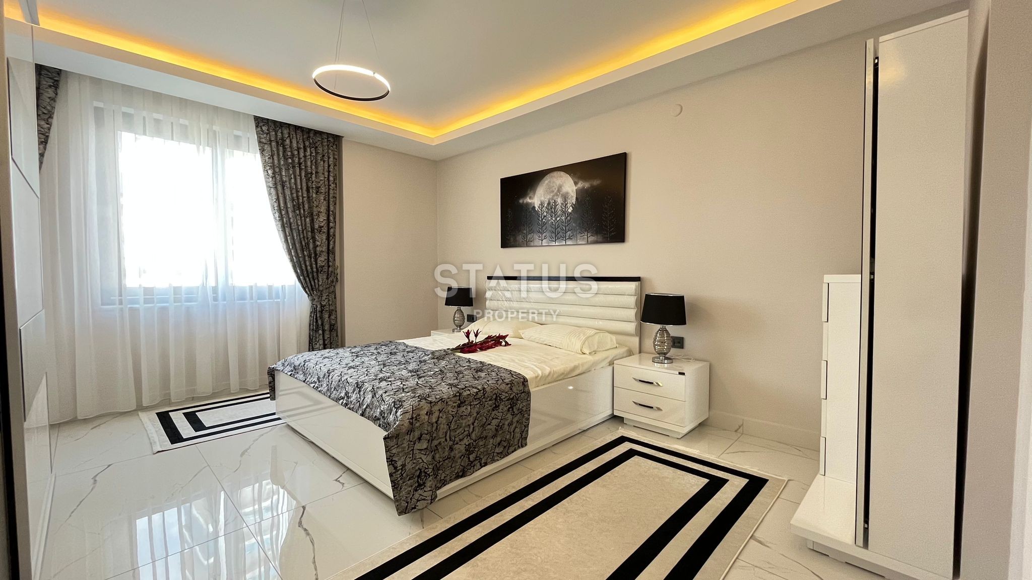 Шикарные апартаменты 2+1 с видом на море на первой линии в Махмутларе, 124м2 фото 8