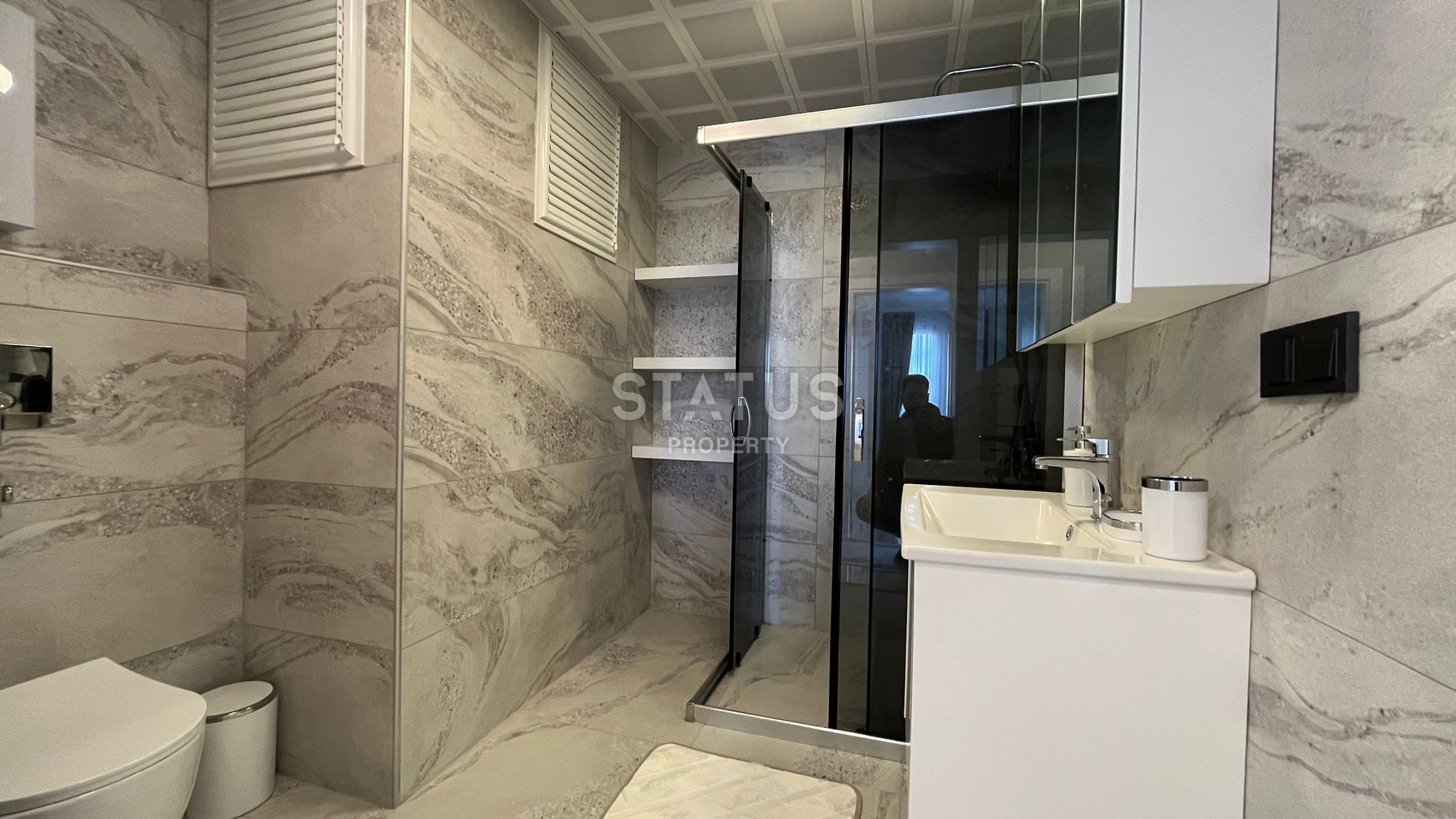 Шикарные апартаменты 2+1 с видом на море на первой линии в Махмутларе, 124м2 фото 11