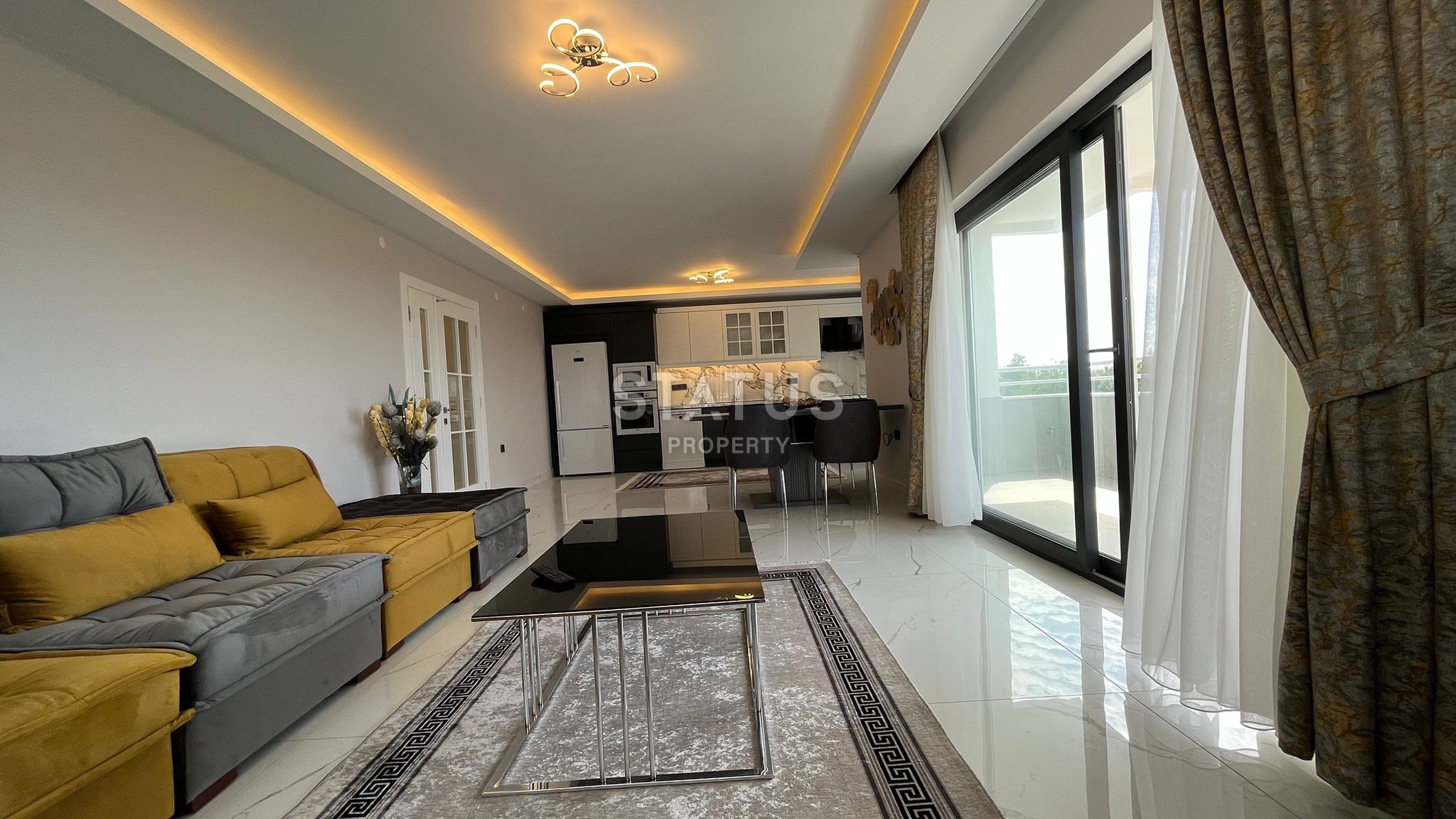 Шикарные апартаменты 2+1 с видом на море на первой линии в Махмутларе, 124м2 фото 14