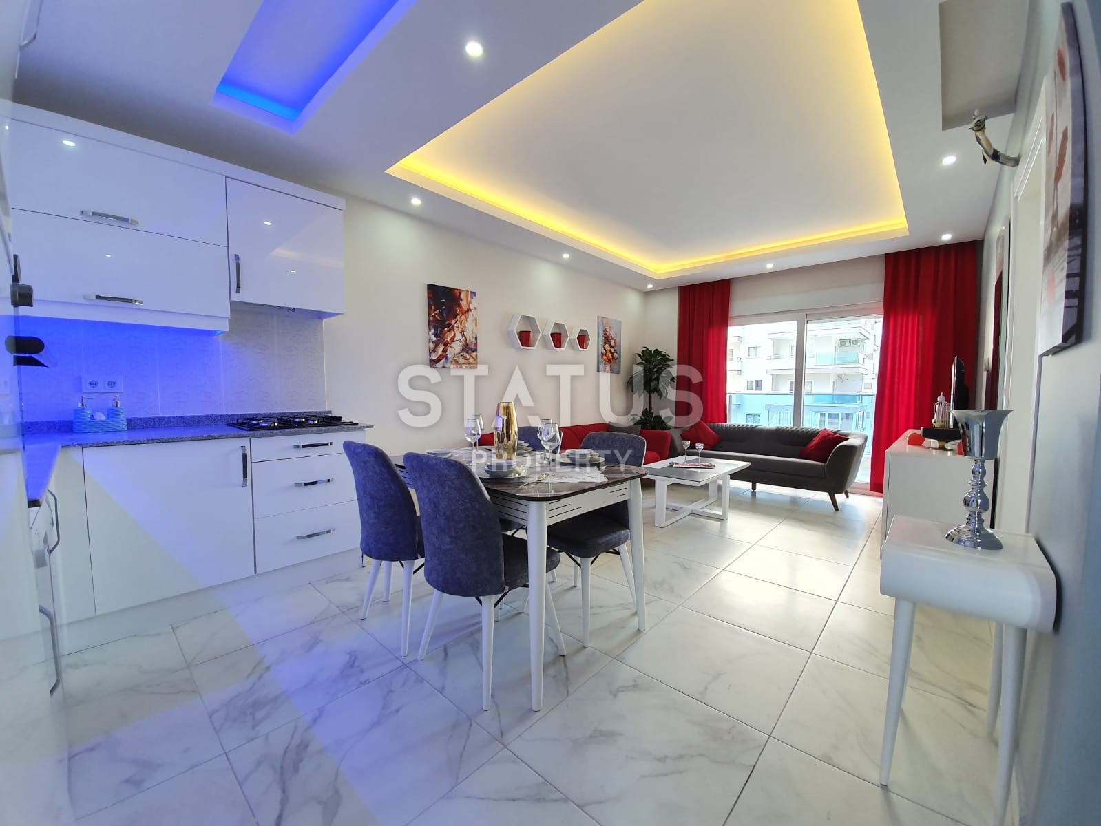 Новая квартира с мебелью 1+1 в комплексе с бассейном, Махмутлар,68 м2 фото 23